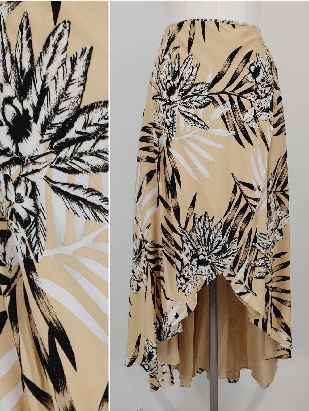 Guess Floral Print Wrap Midi Skirt